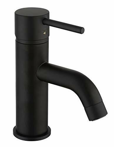 MISCELATORE LAVABO COX OPEN SENZA SCARICO NERO OPACO  