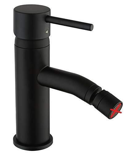MISCELATORE  BIDET  COX SENZA SCARICO  NERO OPACO 